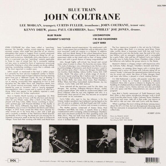 John Coltrane – Blue Train (2015) New Sealed Vinyl LP - Picture 2 of 2